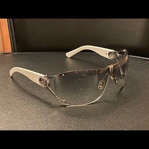 Gucci Women’s 2807/S Wrap Sunglasses White Crystal